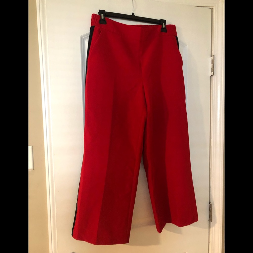 Red Gaucho Pants